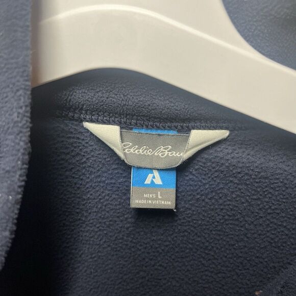 Eddie Bauer First Ascent Jacket Men’s Large Blue Fleece Full Zip Outdoor Hiking - Picture 3 of 7